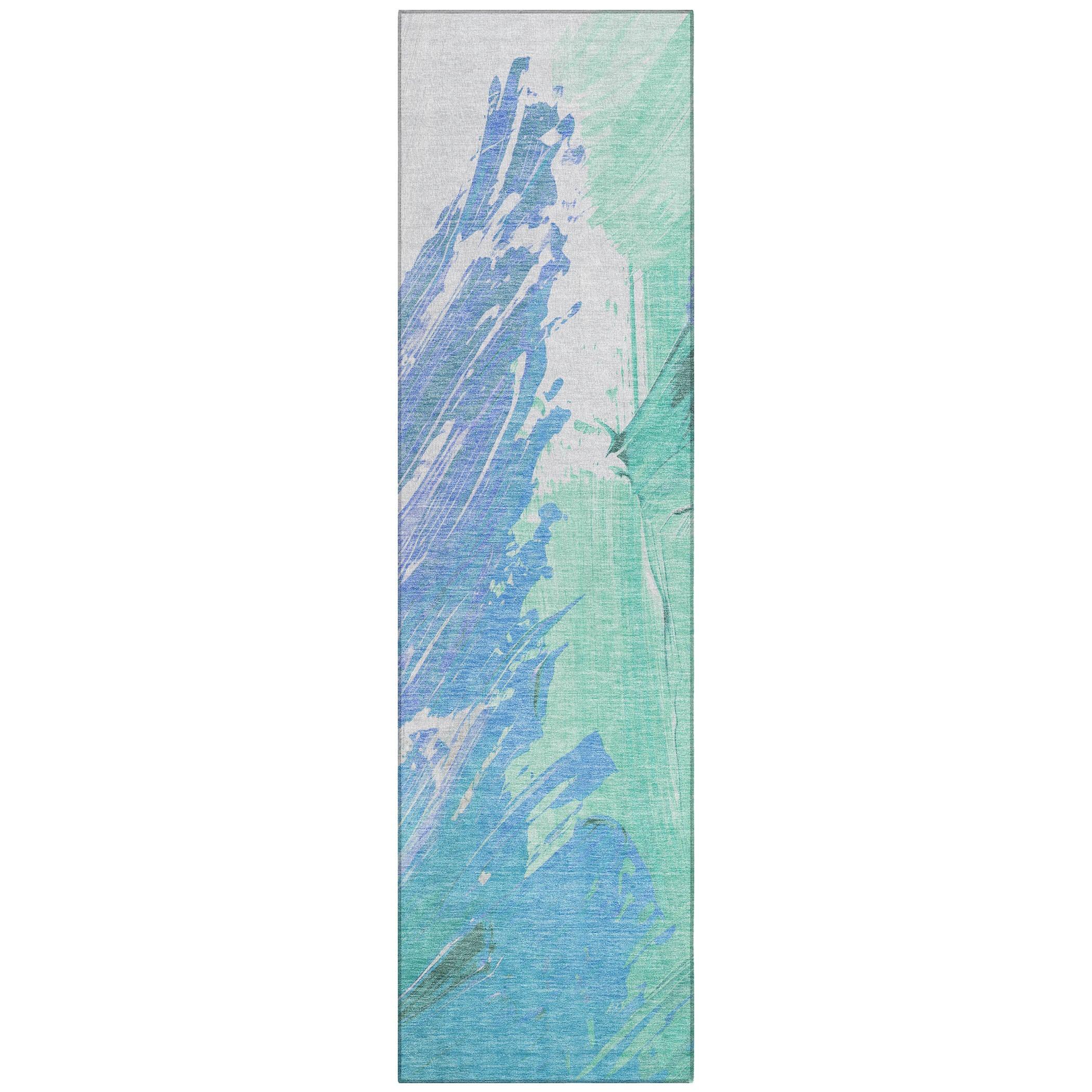 Addison Rugs Saelon Blue Washable Indoor-Outdoor Rug