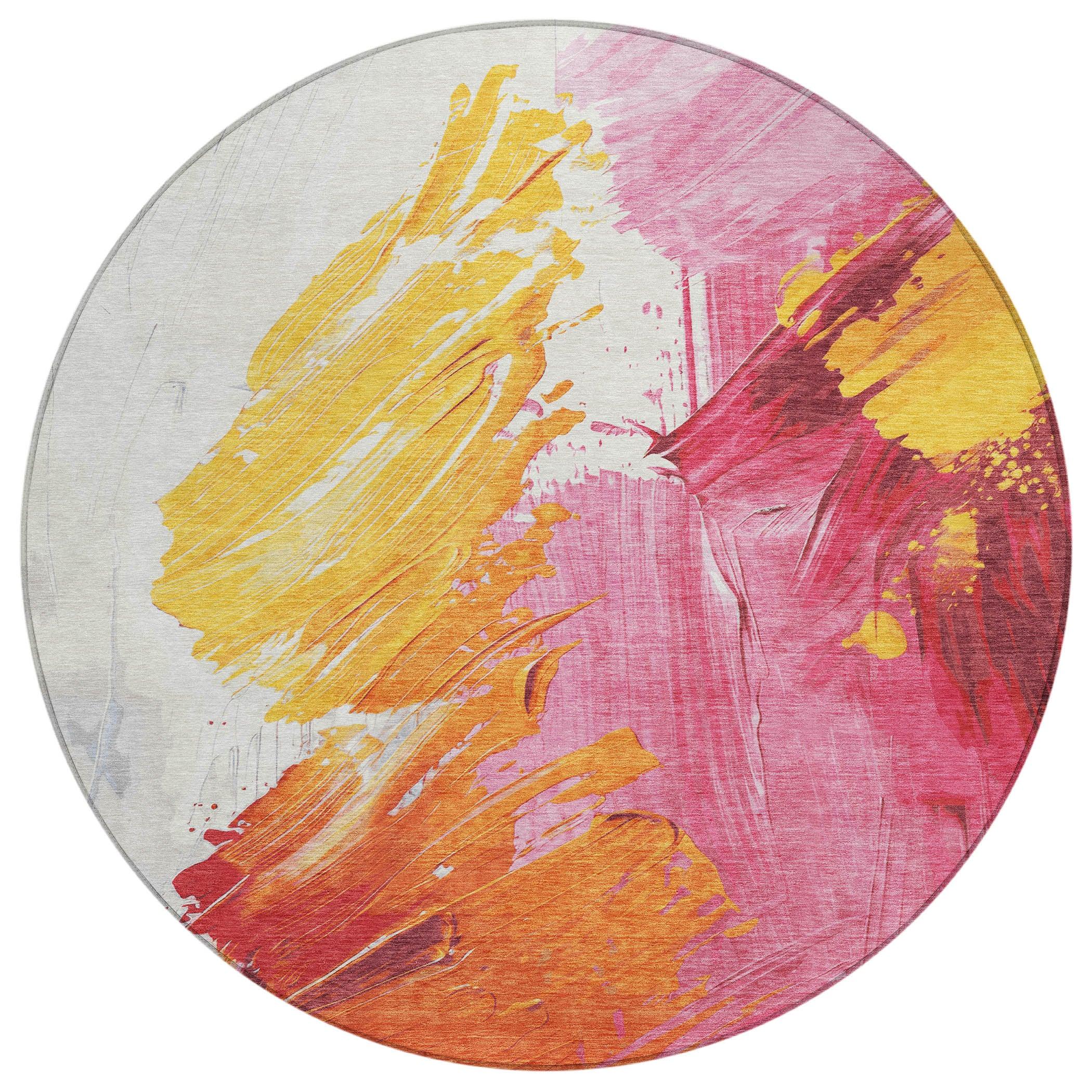 Addison Rugs Saelon Blush Washable Indoor-Outdoor Rug