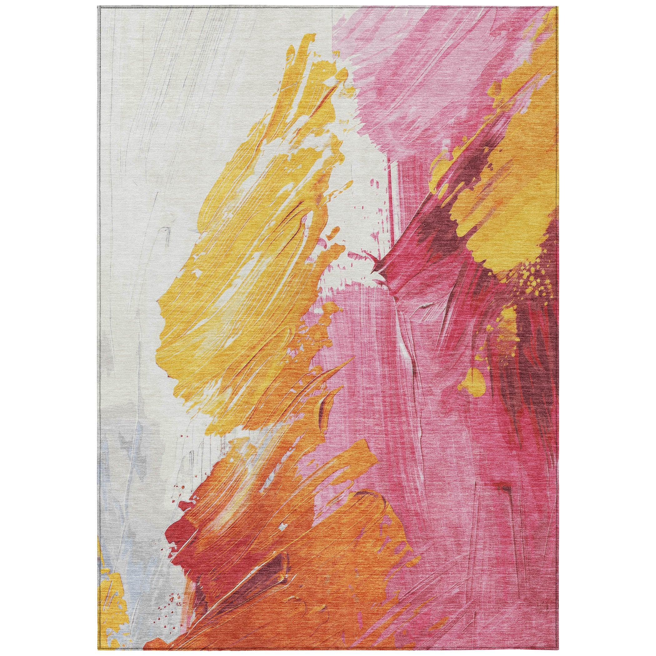 Addison Rugs Saelon Blush Washable Indoor-Outdoor Rug