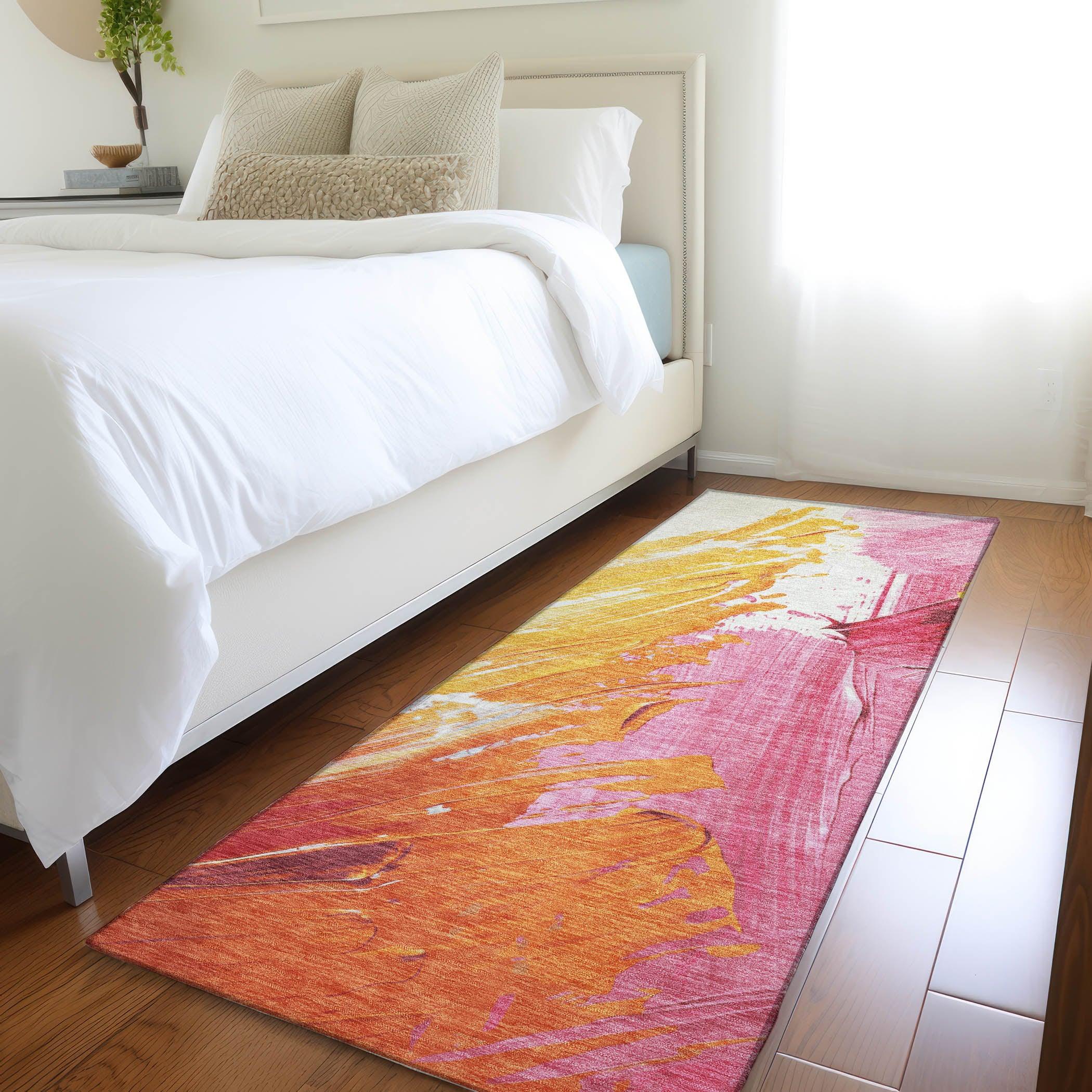 Addison Rugs Saelon Blush Washable Indoor-Outdoor Rug