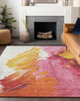 Addison Rugs Saelon Blush Washable Indoor-Outdoor Rug