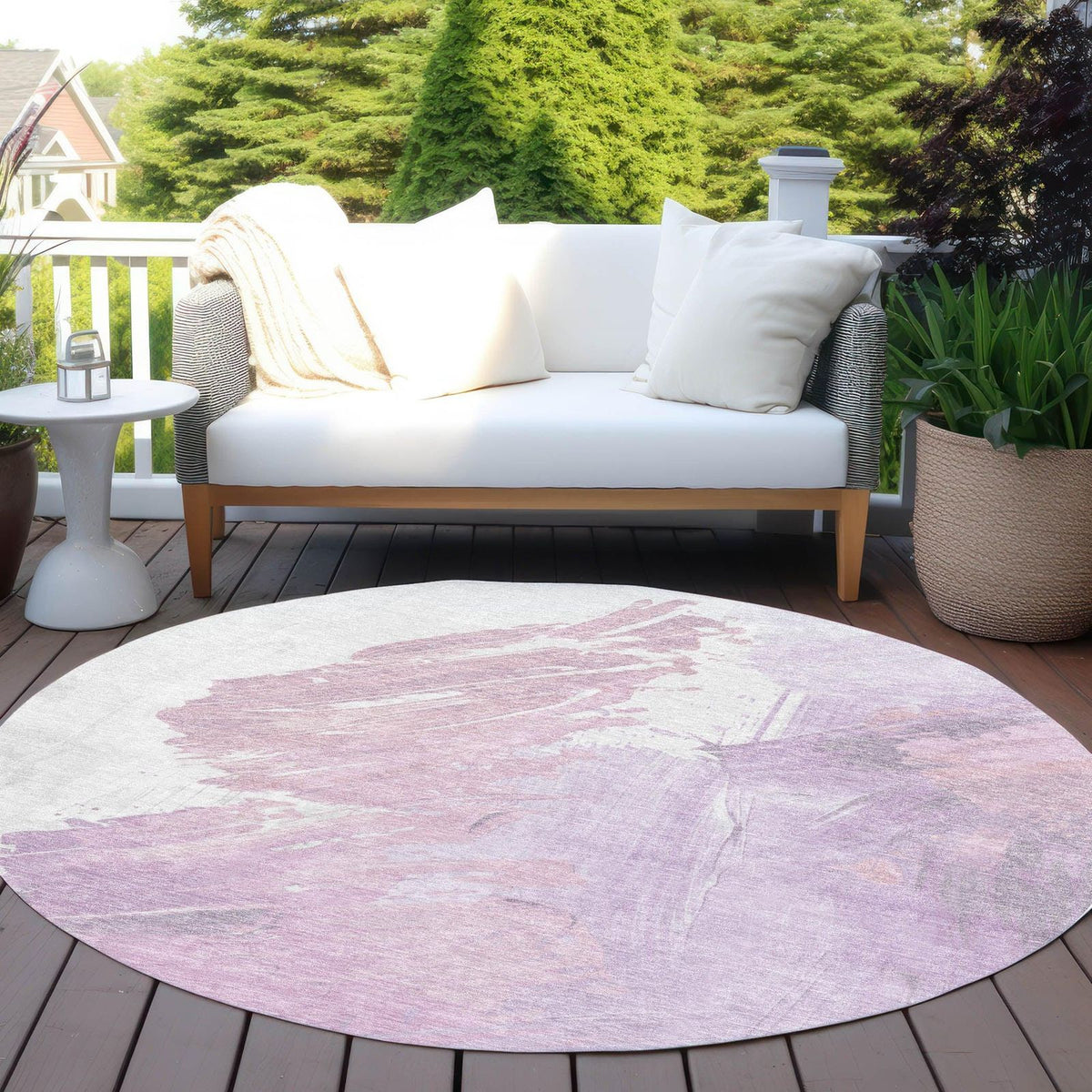 Addison Rugs Saelon Purple Washable Indoor-Outdoor Rug