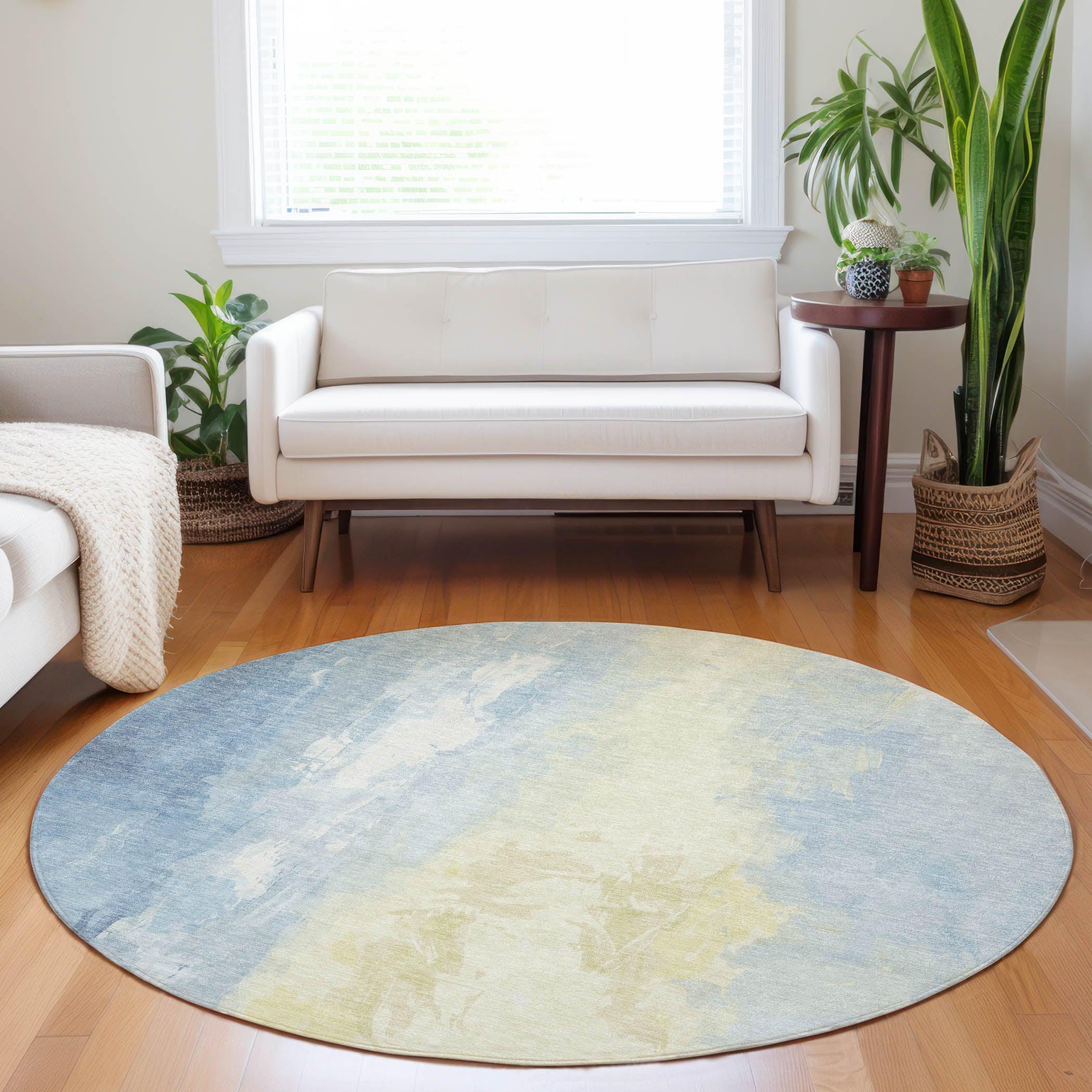 Addison Rugs Saelor Blue Washable Indoor-Outdoor Rug