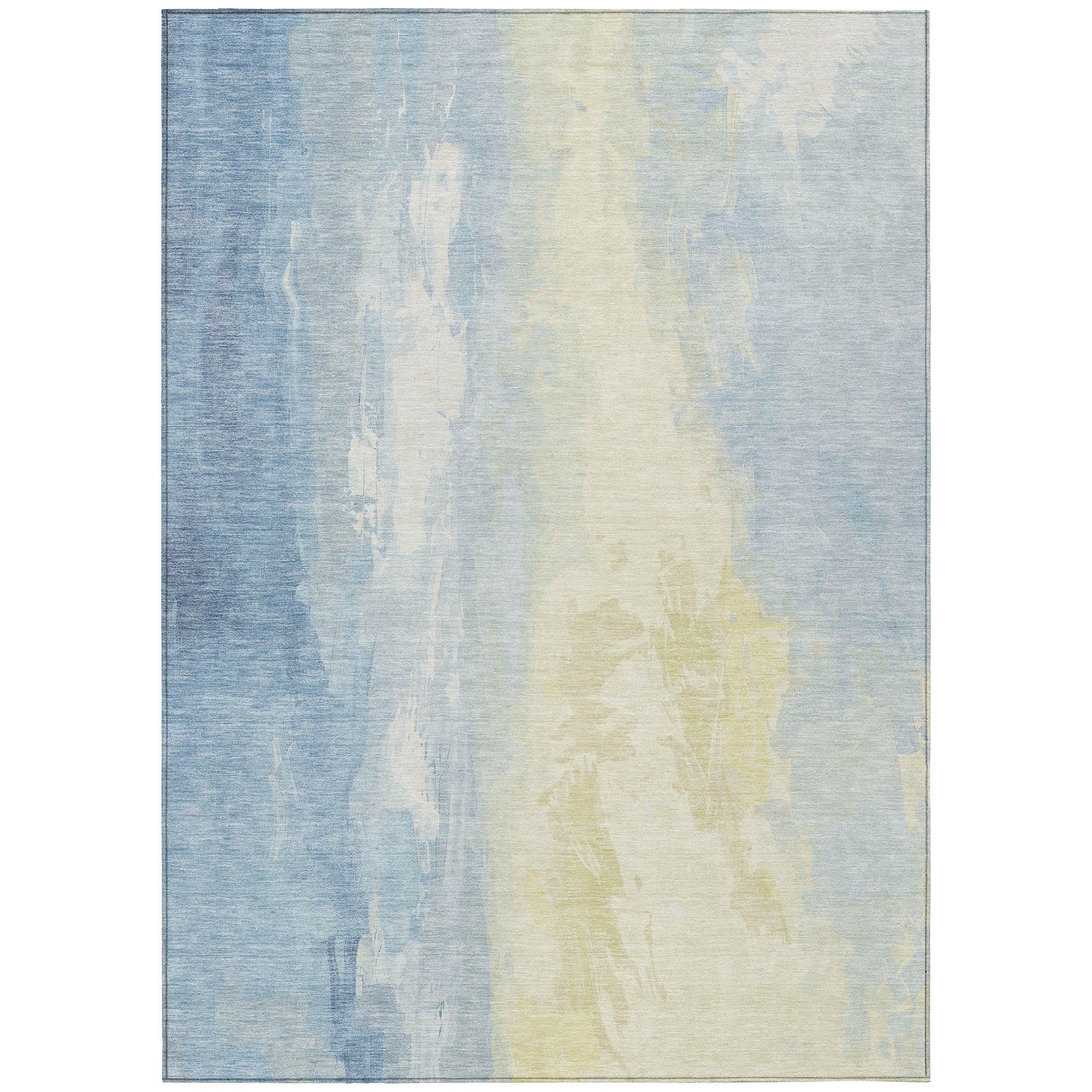 Addison Rugs Saelor Blue Washable Indoor-Outdoor Rug
