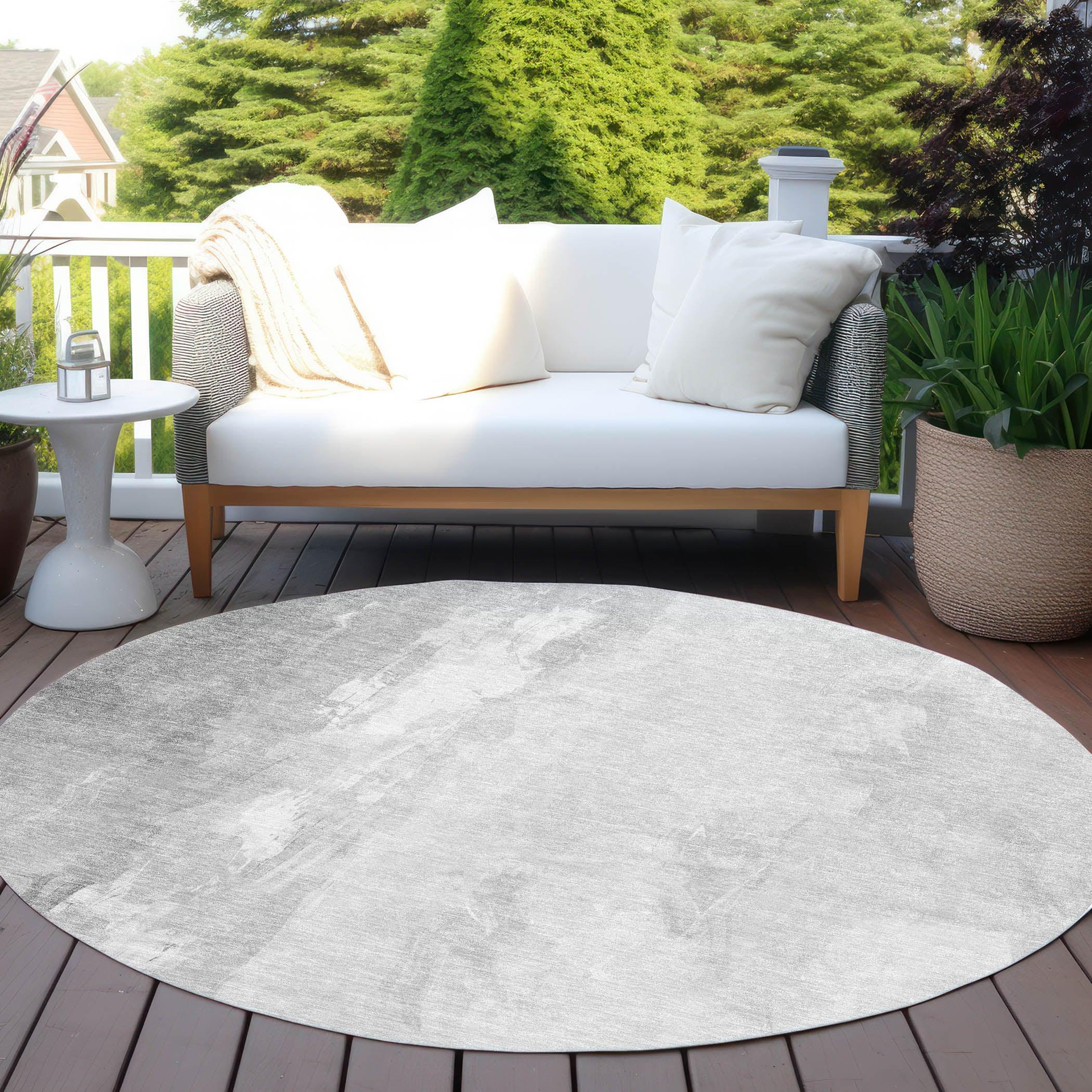 Addison Rugs Saelor Gray Washable Indoor-Outdoor Rug