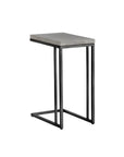 SUNPAN Sawyer Steel d Concrete Outdoor Rectangular End Table