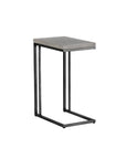 SUNPAN Sawyer Steel d Concrete Outdoor Rectangular End Table