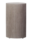 Scallop Accent Table Tall - Grey Outdoor End Table