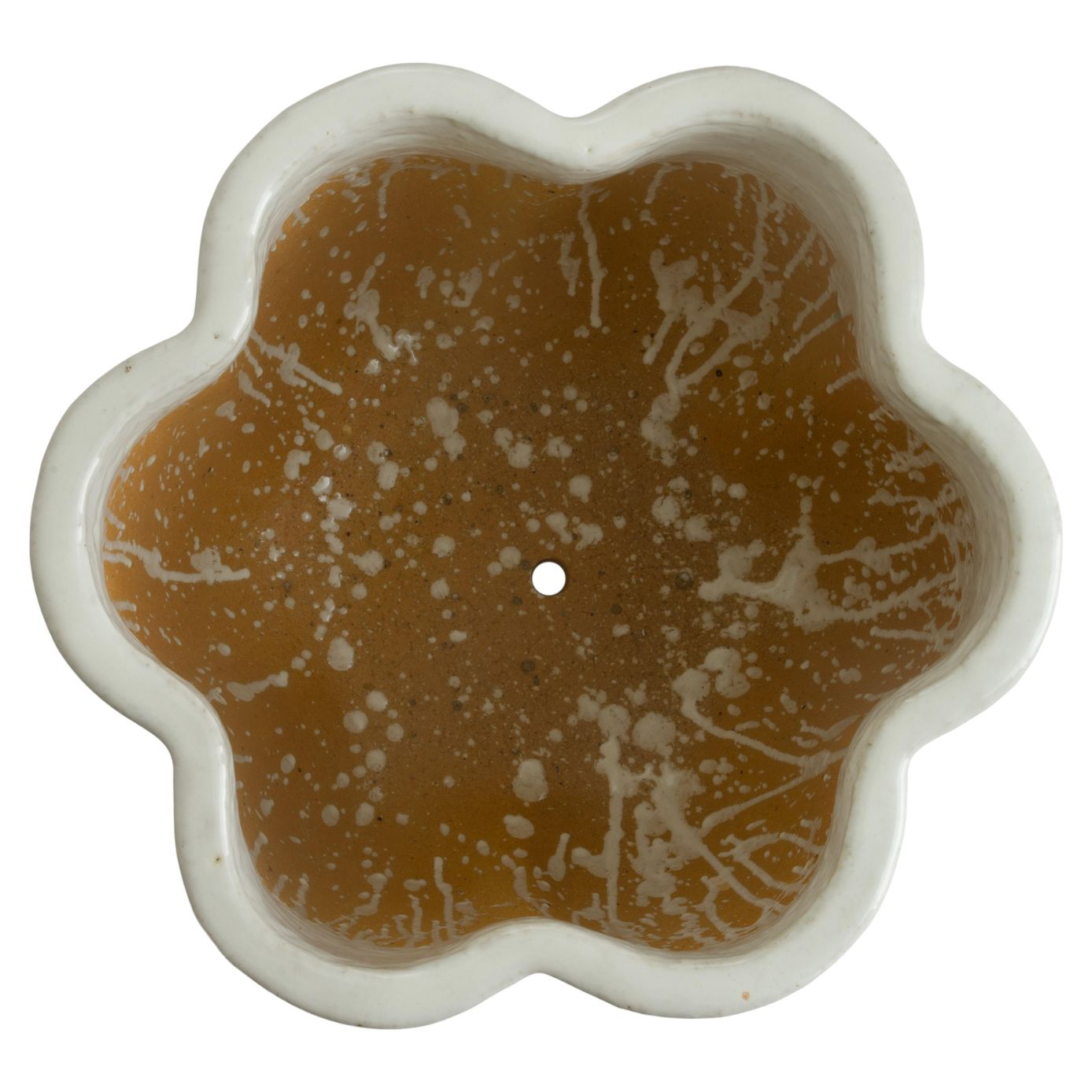 Emissary Scalloped Ceramic Outdoor Planter