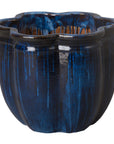 Emissary Scalloped Ceramic Outdoor Planter