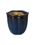 Emissary Scalloped Ceramic Outdoor Planter