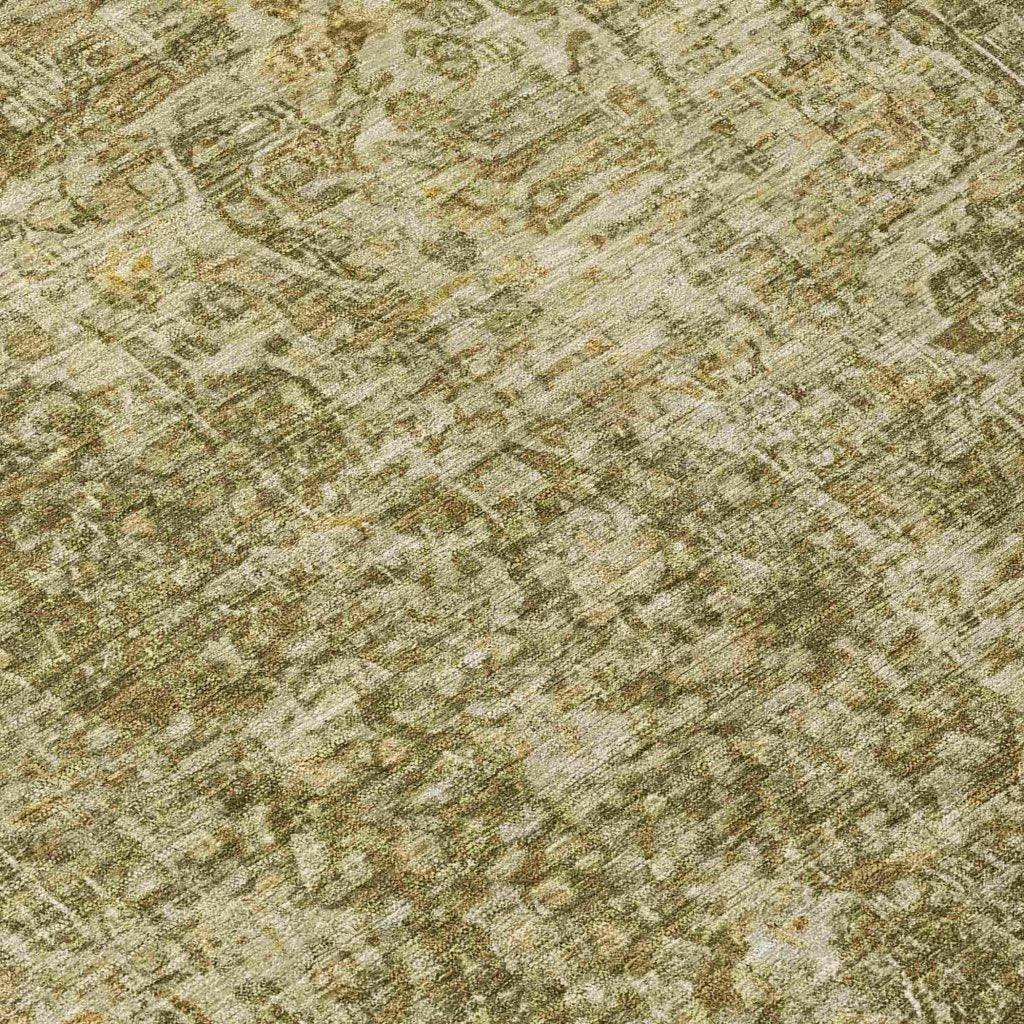 LOOMLAN Rugs Scarlune Brown Washable Indoor-Outdoor Rug