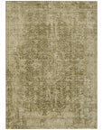 LOOMLAN Rugs Scarlune Brown Washable Indoor-Outdoor Rug