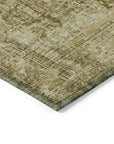 LOOMLAN Rugs Scarlune Brown Washable Indoor-Outdoor Rug