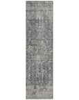 LOOMLAN Rugs Scarlune Gray Washable Indoor-Outdoor Rug