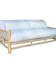 Bali Teak Wood Outdoor Couch Sofa Marine-Grade Cushions