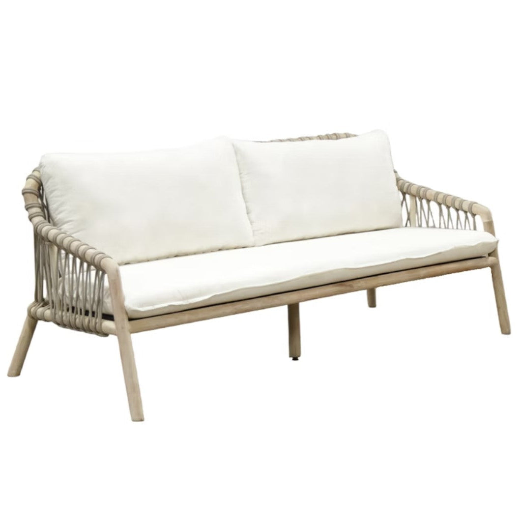 Malibu Wood Framed Patio Sofa - Luxury Outdoor Living