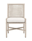 Essentials For Living Seaside Rope Weave Olefin Fabric Outdoor Dining Chair Set of 2