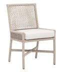 Essentials For Living Seaside Rope Weave Olefin Fabric Outdoor Dining Chair Set of 2