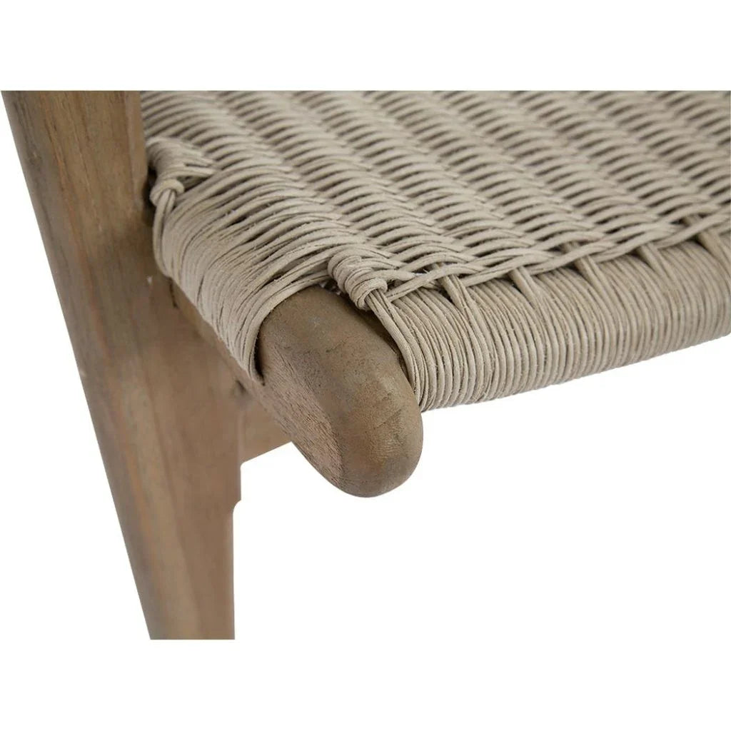 Sunset West Sedona Modern Teak Outdoor Lounge Chaise