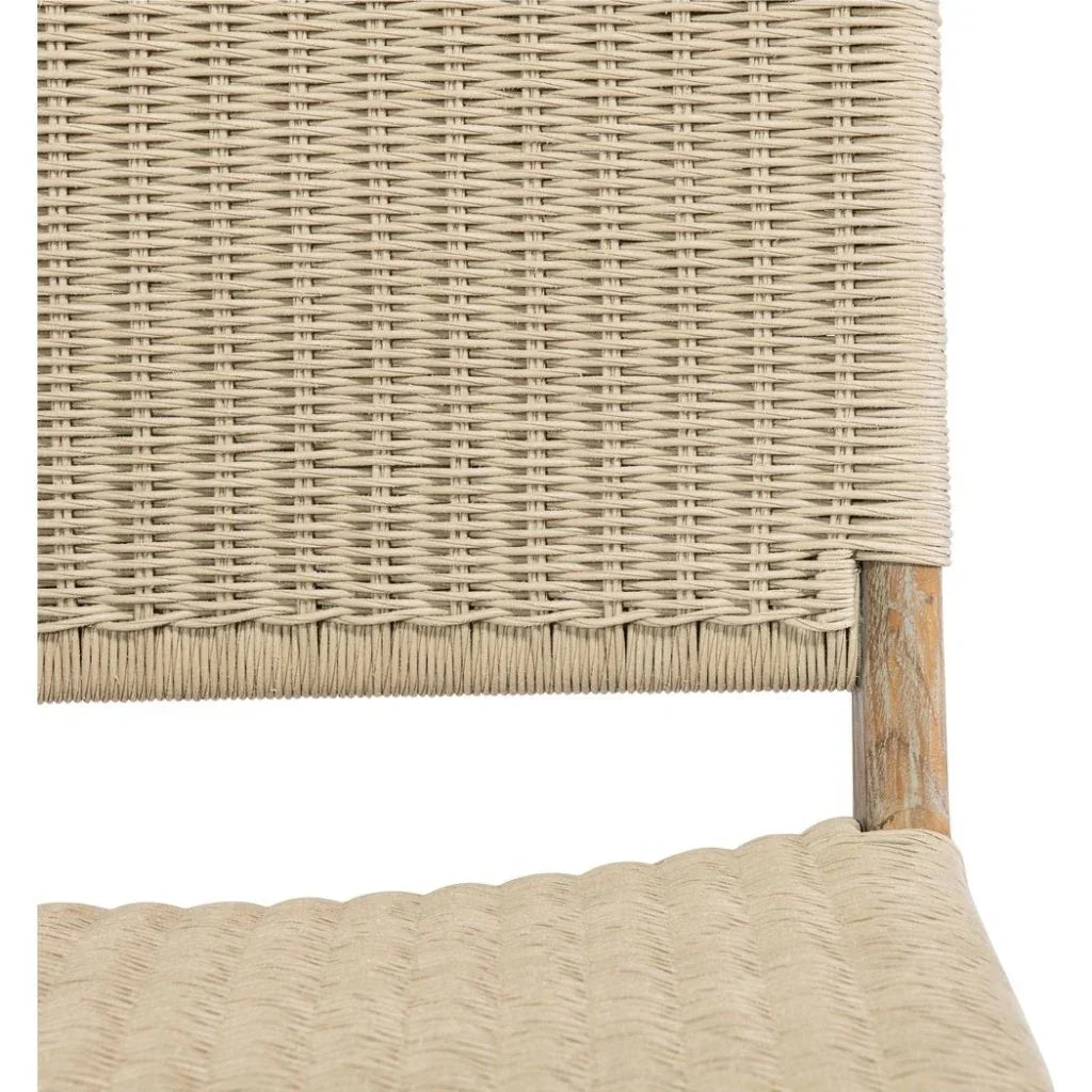 Sunset West Sedona Teak Armless Outdoor Dining Chair 2PC