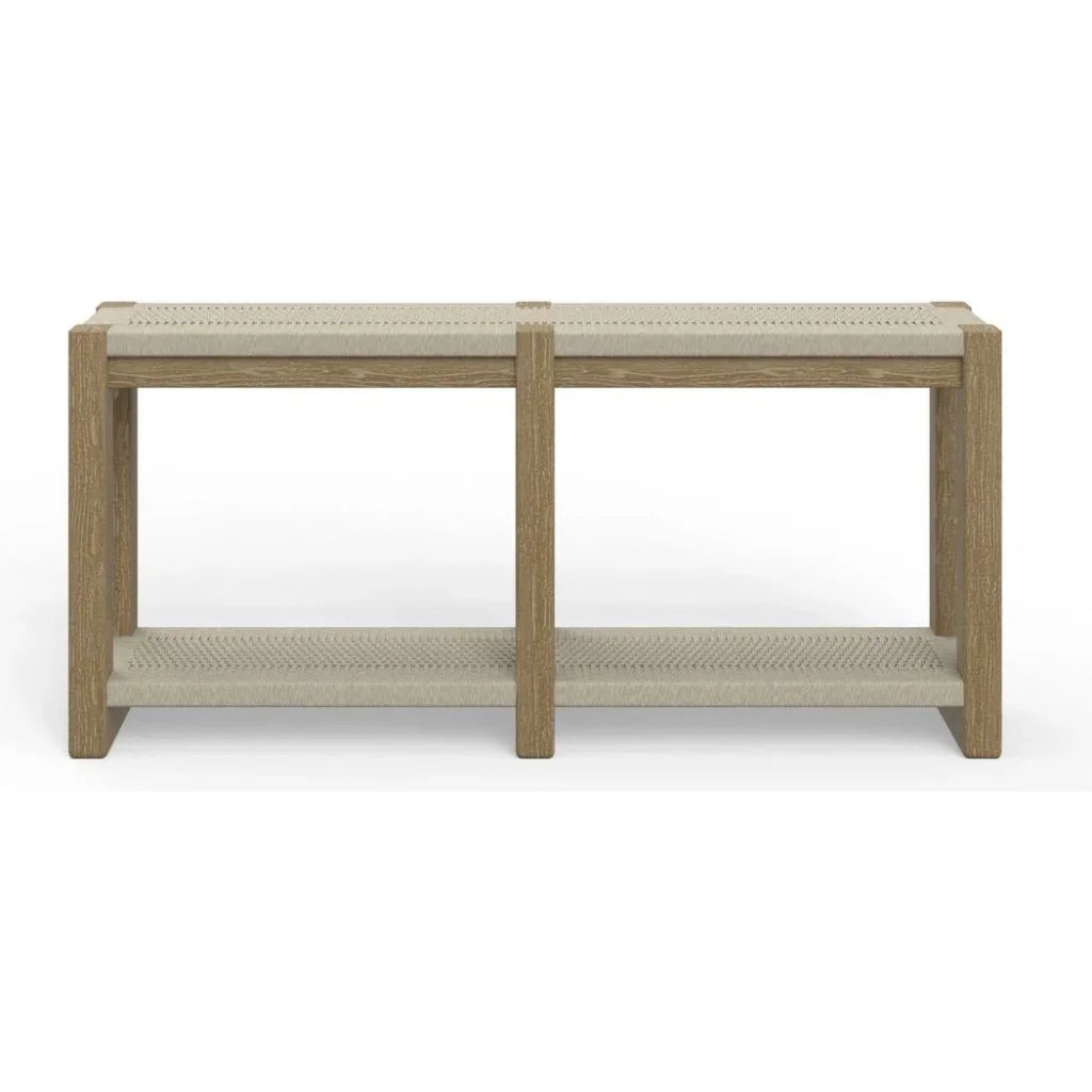 Sedona Teak Wood Outdoor Console Table-Outdoor Console Tables-Sunset West-LOOMLAN