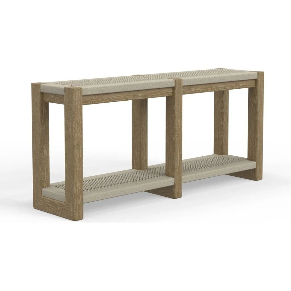 Sedona Teak Wood Outdoor Console Table-Outdoor Console Tables-Sunset West-LOOMLAN