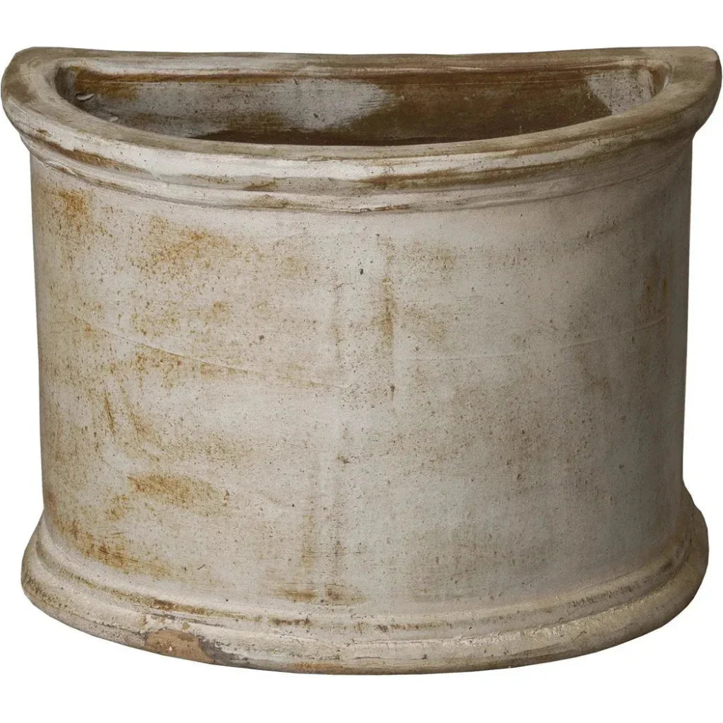 Emissary Semicircle Ceramic Outdoor Planter
