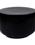 Serenity Grazed Side Table 20" - Black Outdoor Accent Table-Outdoor Side Tables-Seasonal Living-LOOMLAN