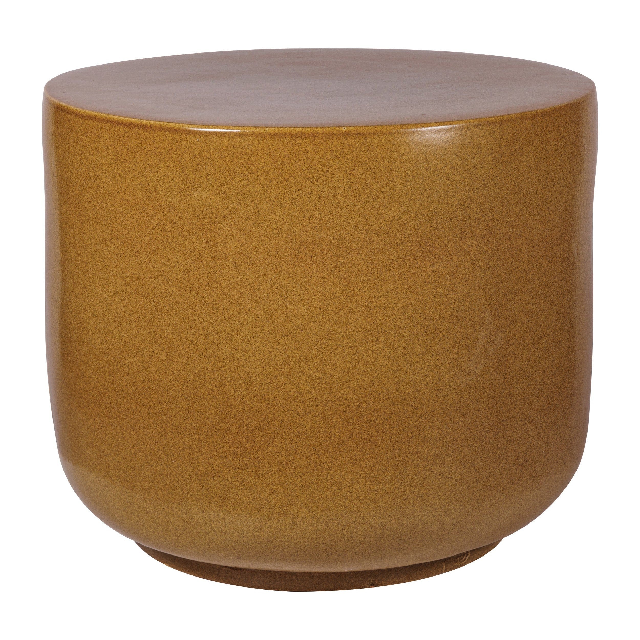 Serenity Grazed Side Table Tall - Brown Outdoor Accent Table-Outdoor Side Tables-Seasonal Living-LOOMLAN