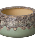 Emissary Shallow Ceramic Round Planter