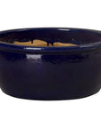 Emissary Shallow Round Ceramic Lip Planter