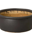 Emissary Shallow Round Ceramic Lip Planter