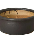 Emissary Shallow Round Ceramic Lip Planter