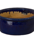 Emissary Shallow Round Ceramic Lip Planter