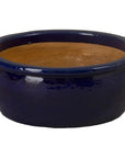 Emissary Shallow Round Ceramic Lip Planter