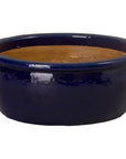 Emissary Shallow Round Ceramic Lip Planter