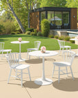 Zuo Modern Shio Aluminum Outdoor Dining Chair Black