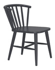 Zuo Modern Shio Aluminum Outdoor Dining Chair Black