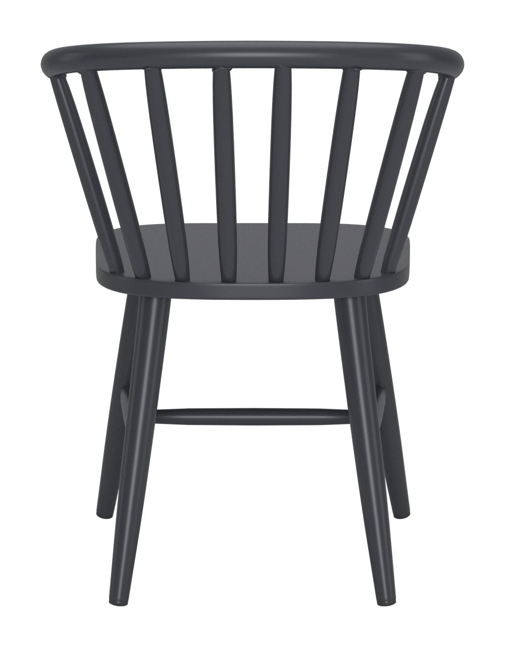 Zuo Modern Shio Aluminum Outdoor Dining Chair Black