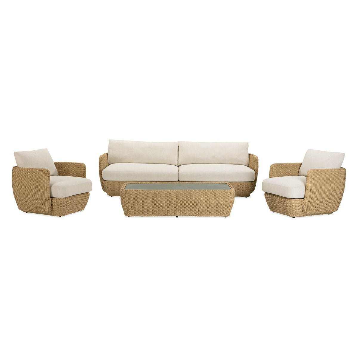 LH Home Siesta All-Weather Wicker Outdoor Coffee Table