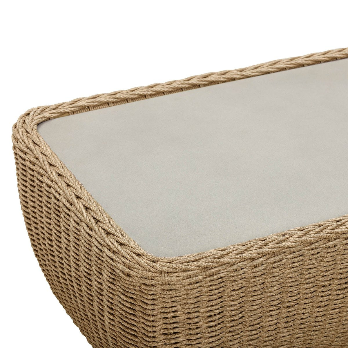 LH Home Siesta All-Weather Wicker Outdoor Coffee Table