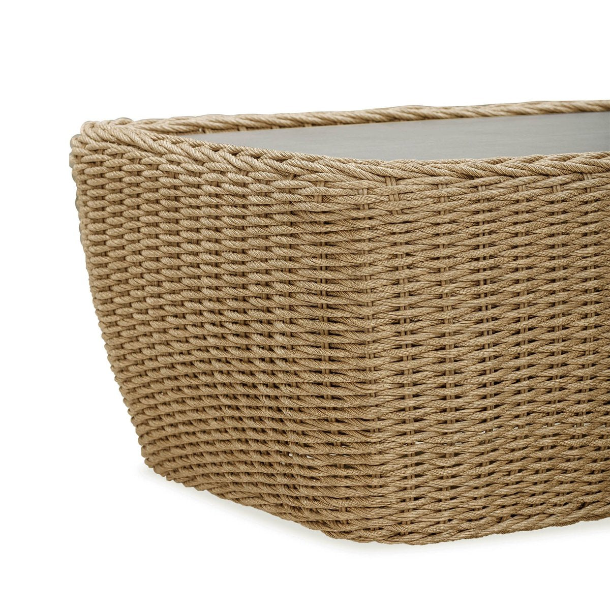 LH Home Siesta All-Weather Wicker Outdoor Coffee Table