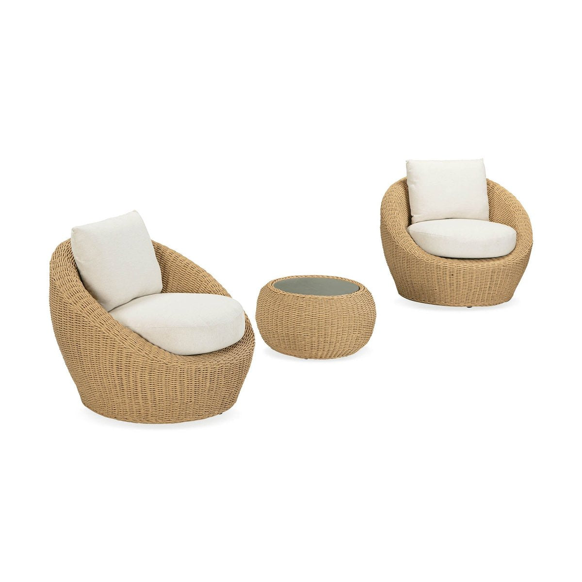 LH Home Siesta All Weather Wicker Outdoor Side Table