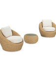 LH Home Siesta All Weather Wicker Outdoor Side Table