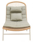 Zuo Modern Skim Olefin Fabric Outdoor Chaise Lounge