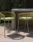 Zuo Modern Skye Olefin Fabric Outdoor Barstool 2PC
