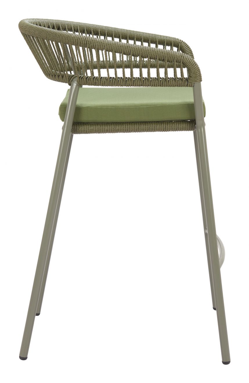 Zuo Modern Skye Olefin Fabric Outdoor Barstool 2PC