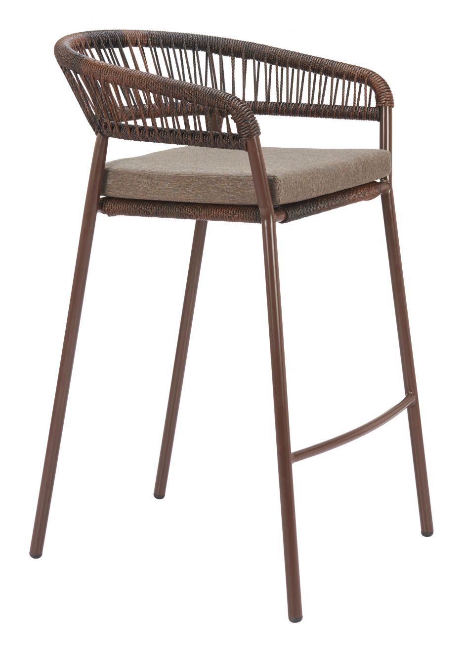 Zuo Modern Skye Olefin Fabric Outdoor Barstool 2PC