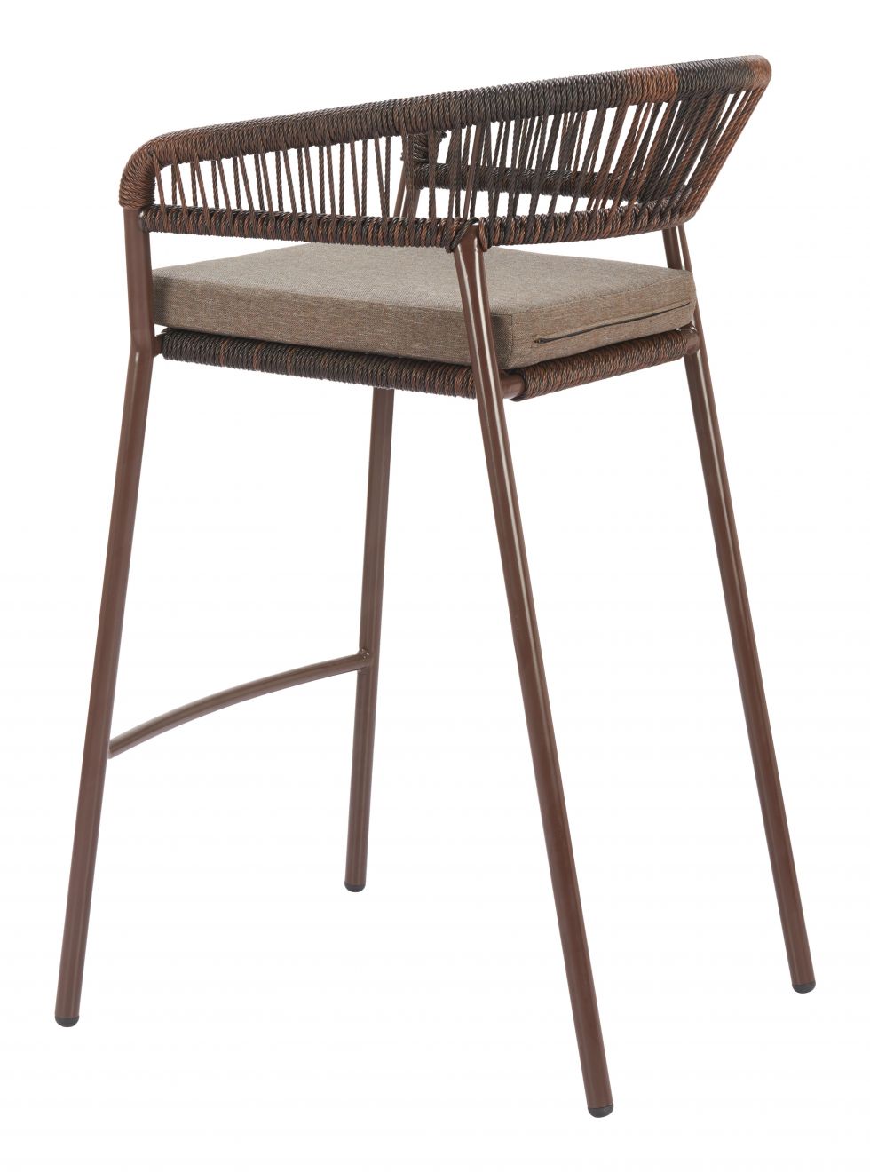 Zuo Modern Skye Olefin Fabric Outdoor Barstool 2PC
